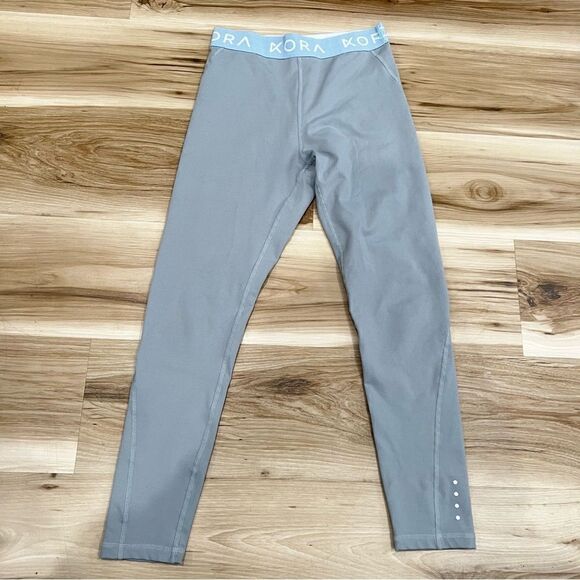 Kora Grey and Blue Leggings Women’s Small - Picture 1 of 4
